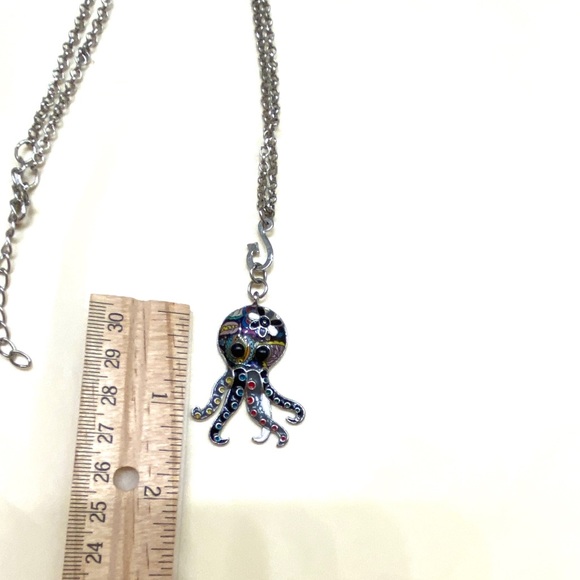 Decorative Octopus Pendant Necklace - Picture 7 of 11